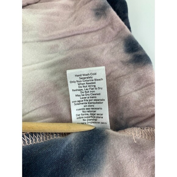 VENUS Strapless Maxi Dress Pink Blue Tie Dye Drawstring Waist Jersey Women Large - Picture 11 of 12